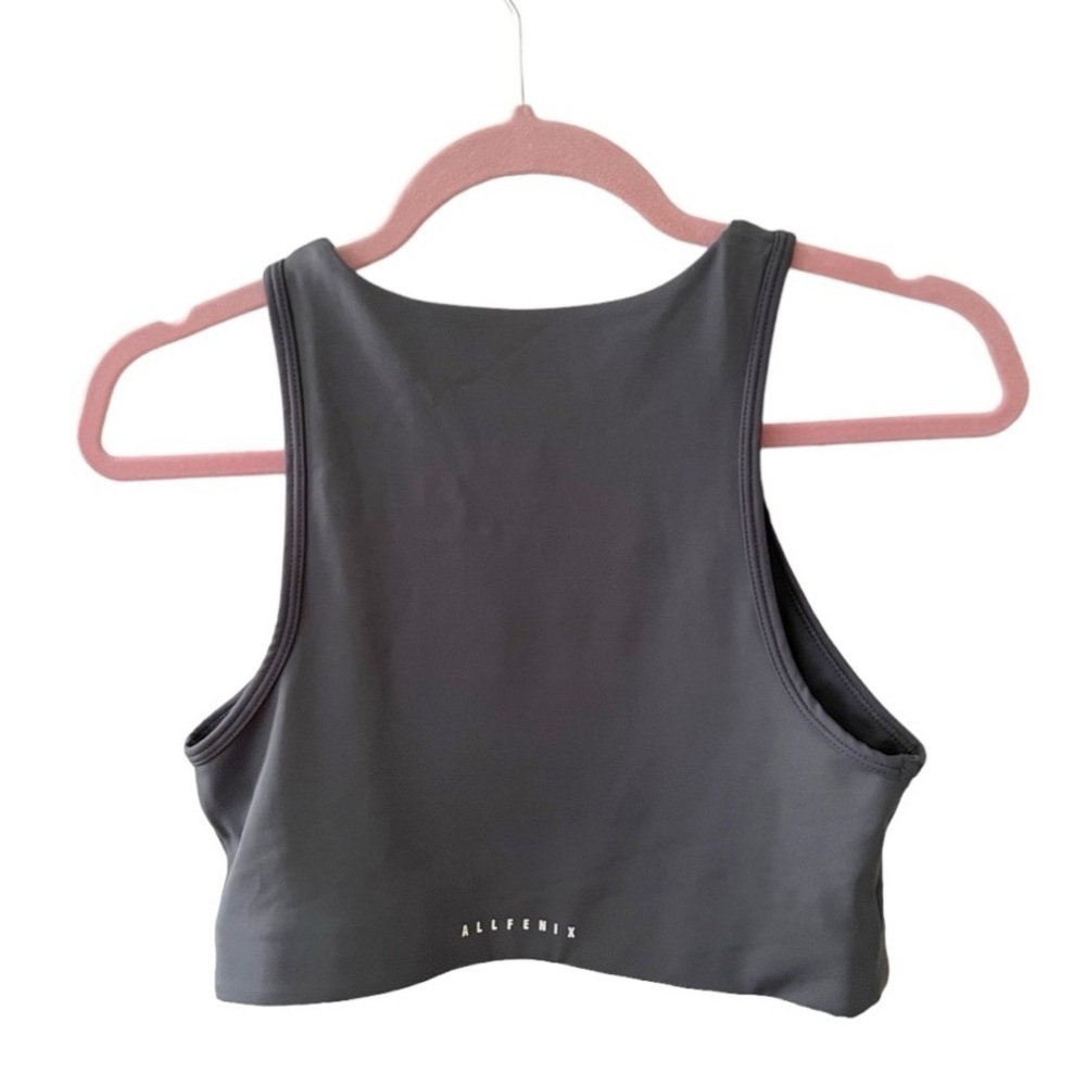 All Fenix Longline Sports Bra Charcoal Size Large - Picture 4 of 6